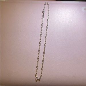 Oval link tous silver necklace